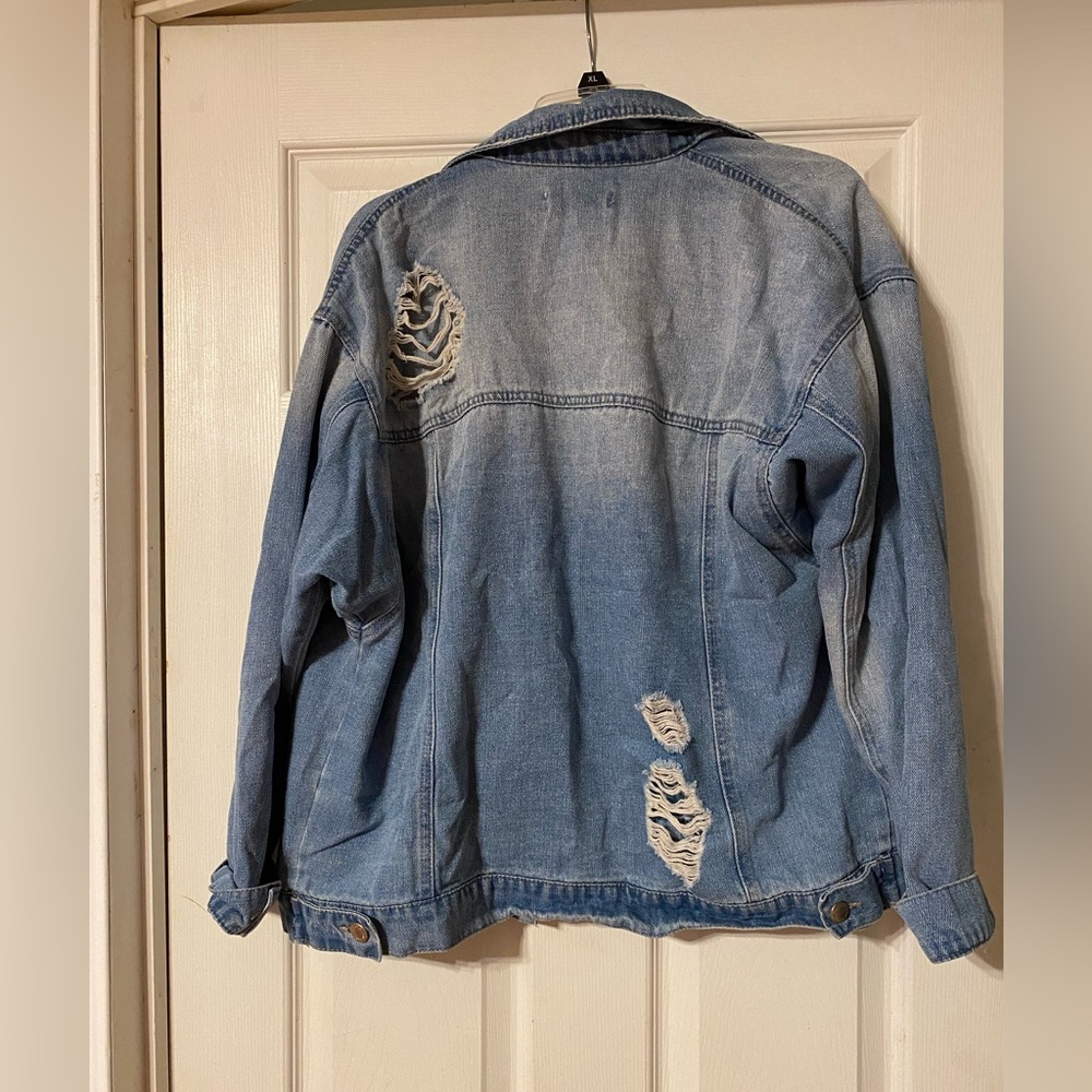 Distressed Jean Jacket - Picture 2 of 3